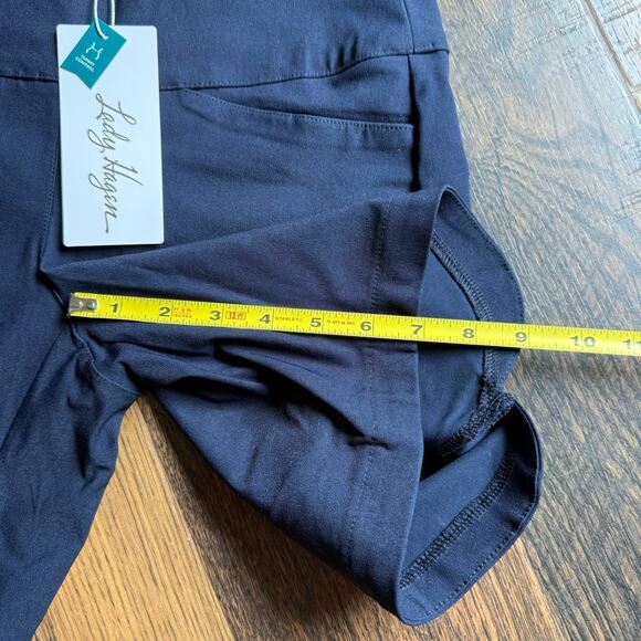 NWT Lady Hagen Women’s Golf Shorts XS Navy Pull-On 7” Inseam Tummy Control - Picture 4 of 5